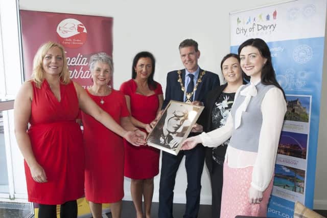 The Mayor of Derry City and Strabane District Council, John Boyle, joined forces with the ladies from the Amelia Earhart Legacy Association, for the official re-opening of the Amelia Earhart Airport Lounge at City of Derry Airport earlier this month.