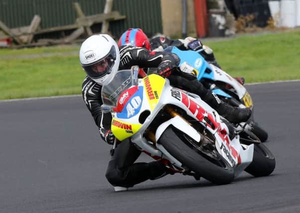 Ross Irwin in action at Kirkistown on Saturday at the Ulster Superbike Championship meeting. Picture: Derek Wilson.