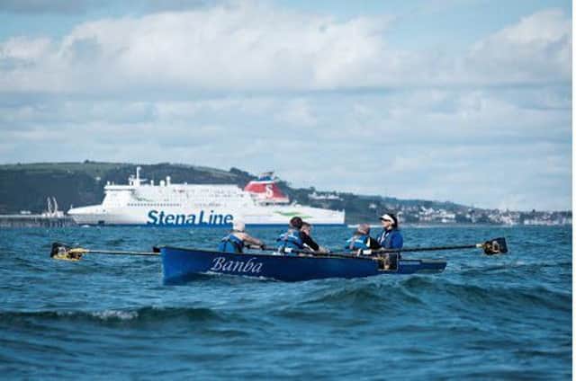 Whitehead Coastal Rowers taking part in Saturday's challenge.