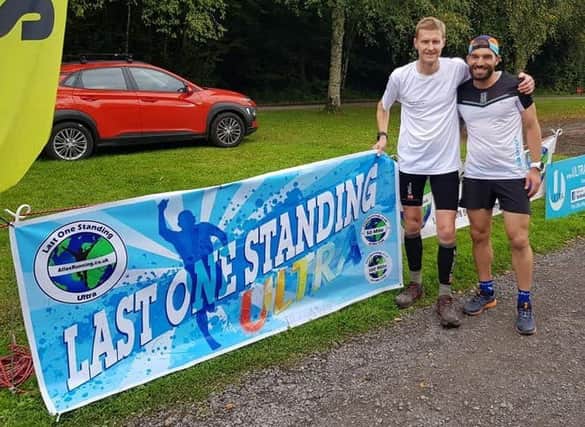Peter Cromie and Guillame Calmettes at the Atlas Running Last One Standing. (Photo  Atlas Running)