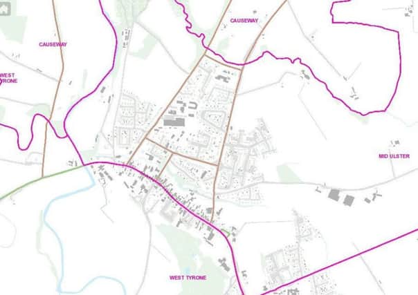 Boundary Commission 2018 proposals, in draft form (since revised) showing Dungiven