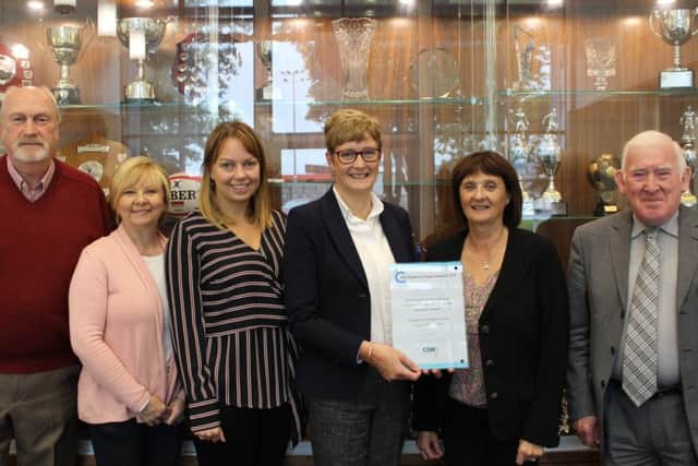 Members of the School Board of Governors pictured with Mrs Bell (Principal) and Mrs Beattie (Senior Teacher for Careers).