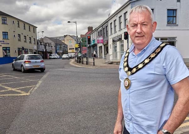 Chair of Mid Ulster District Council, Councillor Sean McPeake pictured in Maghera