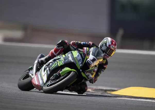 Kawasaki's Jonathan Rea set the fastest time overall during free practice at Portimao in Portugal on Friday.