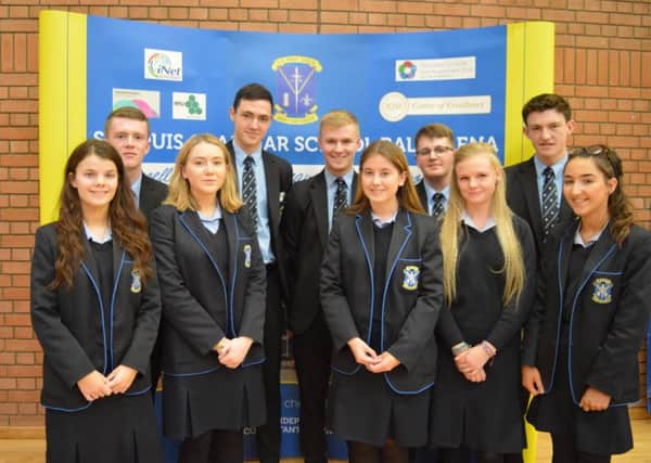 St Louis Head Boy, Head Girl and Deputies who were inaugurated at the Prize Distribution.
