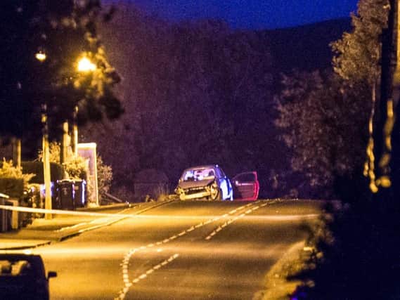 Scene of collision at Dark Hedges