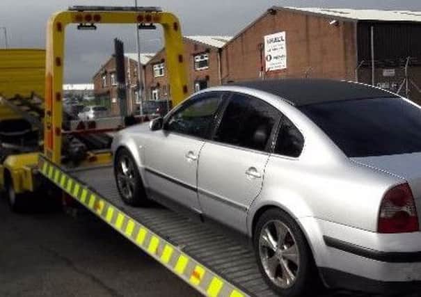 The vehicle was seized this morning.