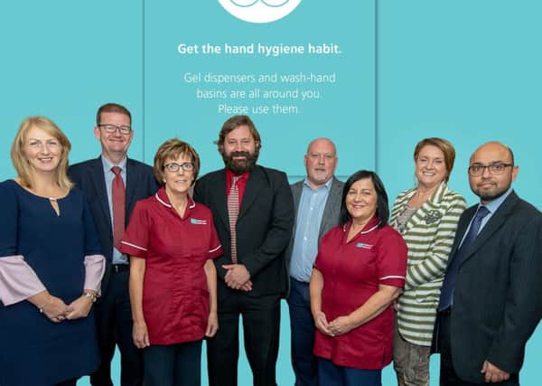 Heather Trouton (Assistant Director of Acute Services), Shane Devlin (Chief Executive), Kate Kelly (IPC Nurse), Dr Martin Brown (Consultant Microbiologist), Colin Clarke (IPC Lead), Annette OHara (IPC Nurse), Roberta Brownlee (Chair),  Dr Ahmed Khan (Interim Medical Director)