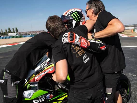 Jonathan Rea won race two at Magny-Cours in France for his fourth double success in a row.