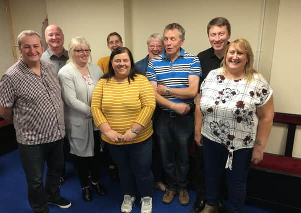 Members of the Listening Ear group at Cloughfern Protestant Hall.