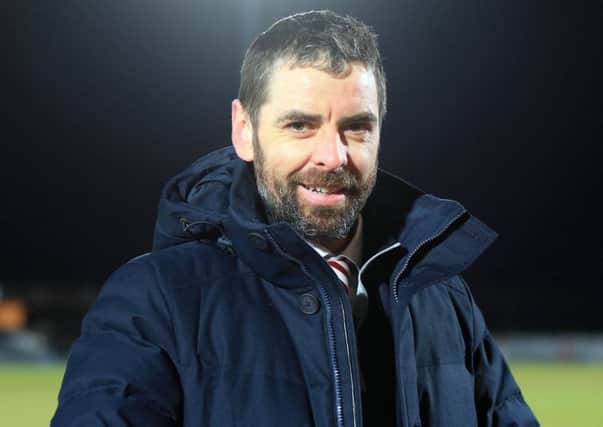 Larne manager Tiernan Lynch. Pic by Pacemaker.