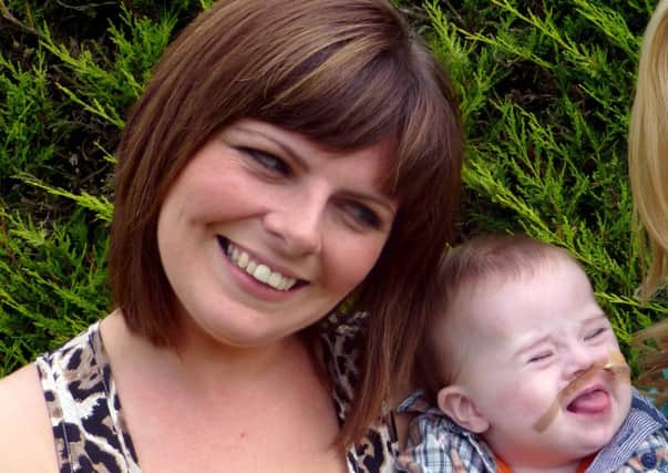Julie Flaherty with son Jake who passed away five years ago aged just two years old