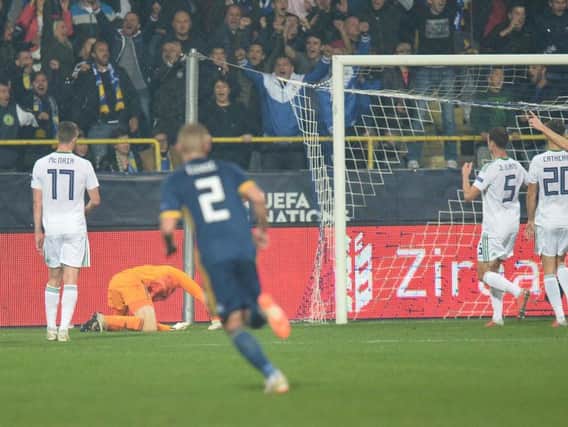 Bosnia celebrate scoring a goal against Northern Ireland