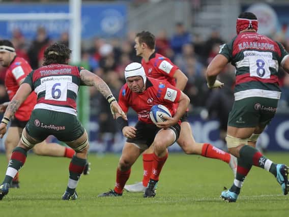 Ulster captain Rory Best in action against Leicester Tigers during a Heineken Champions Cup pool four match in Belfast
