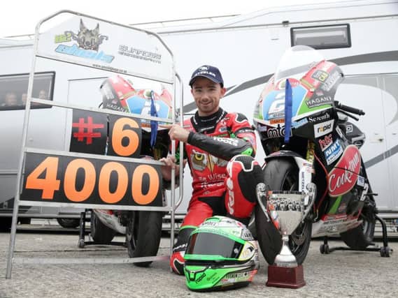 Glenn Irwin will donate 4,000 to the family of William Dunlop.