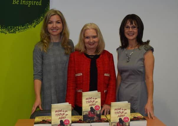 Pauline Burgess at the launch of her book with Dana Williamson and Gabby McNulty.