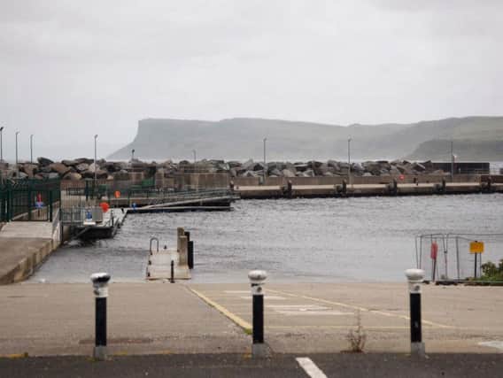 The harbour at Ballycastle.