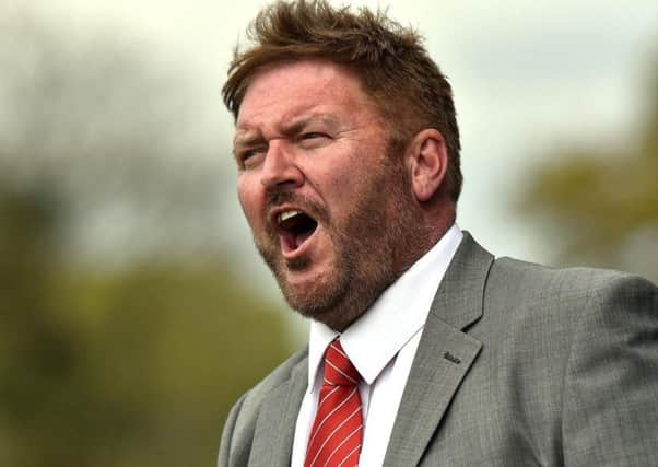 Carrick Rangers manager Niall Currie