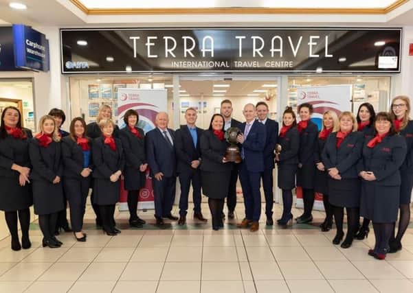 Staff at Terra Travel which won a prestigious award last week