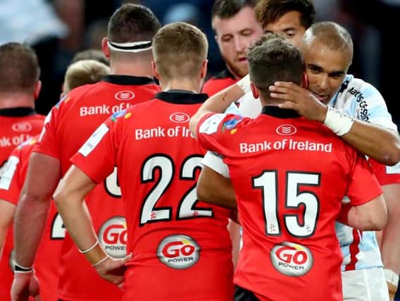 Racing 92's and former Munster player Simon Zebo apologises to Ulster's Michael Lowry