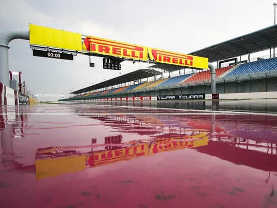 Severe weather hit the Losail International Circuit on Saturday.