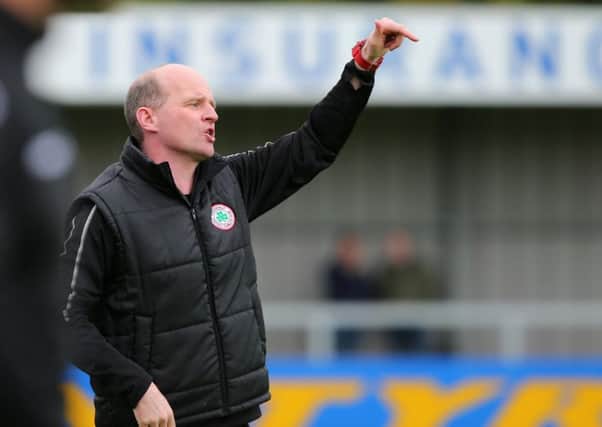 Cliftonville manager Barry Gray.