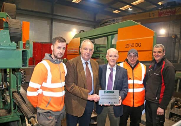 LAG Board member Councillor Dermot Nicholl with Nonglak and John McFadden, directors of Nonglak McFadden LTD. The company was awarded a grant through the Rural Business Investment Scheme to assist in the development of their own direct-to-market products.