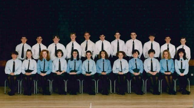 College prefects from 1991-92.