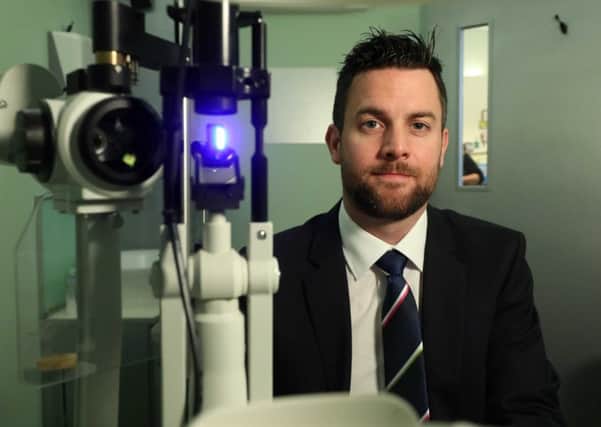 Darren Caulfield, optometry director, Specsavers, in Larne.