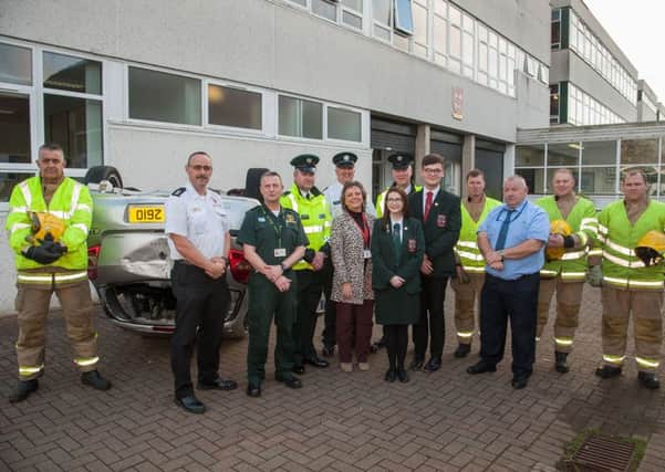 The road safety roadshow took place at Cambridge House Grammar School