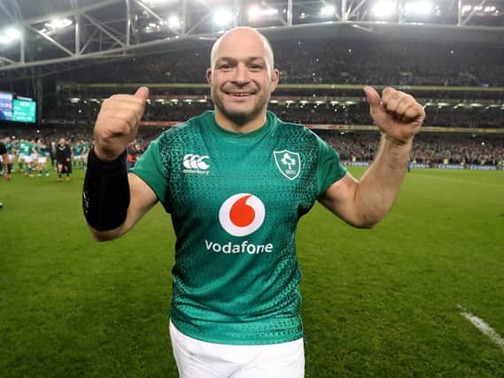 Rory Best, the current Ireland captain and a former Portadown College student, in Dublin following the win over New Zealand on Saturday.