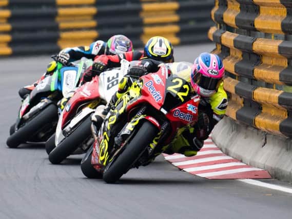 Paul Jordan in action on the Dafabet Devitt Kawasaki at the Macau Grand Prix, where he finished in 14th place on his debut.
