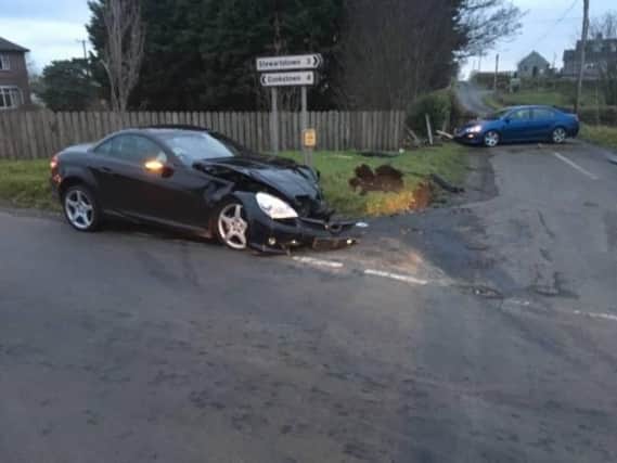 Collision in the Stewartstown area - one of a number dealt with by the police