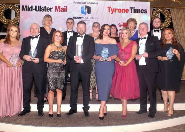 The main award winners at the Mid-Ulster Business awards. INMU50-232.