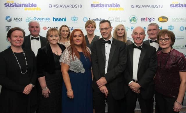 The Mid and East Antrim Borough Council delegation and former Minister for Agriculture and Environment Michelle McIlveen at the awards.