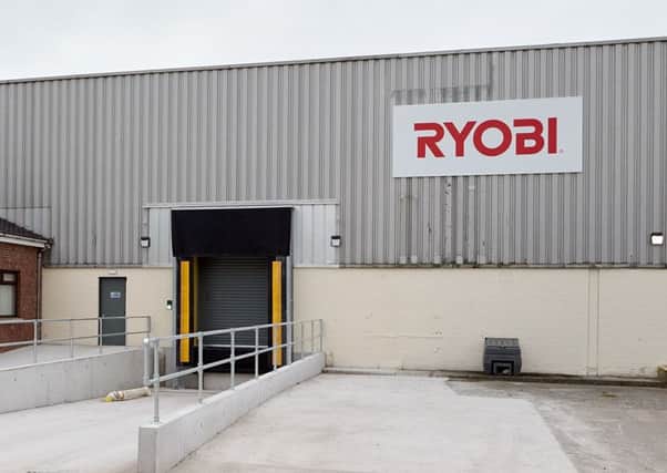 Loading dock at Ryobi site in Kilroot Business Park in Carrick.