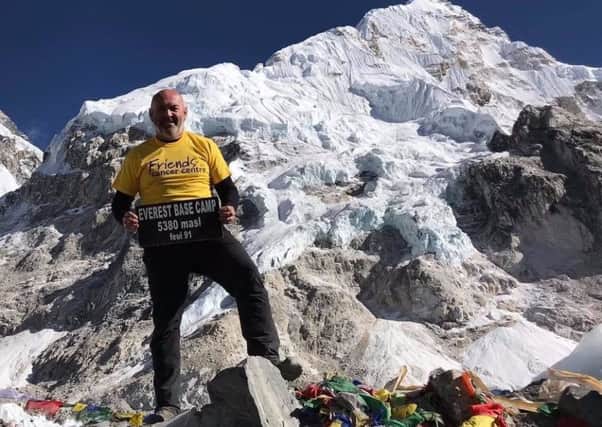 Hayden Davis reaches Everest base camp