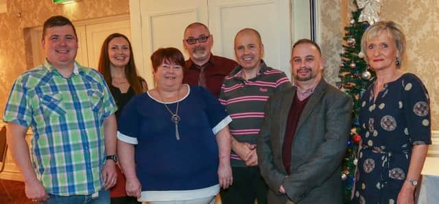 Committee members at theÂ Moss-side Community Christmas event, from L-R: Jim Wilmont, Jolene McHenry, Michelle Wilmont, Sammy Laverty (Chairperson), Ian Morrell, Gareth Doran (Housing Executive Good Relations Officer), and Anita McFarlane.