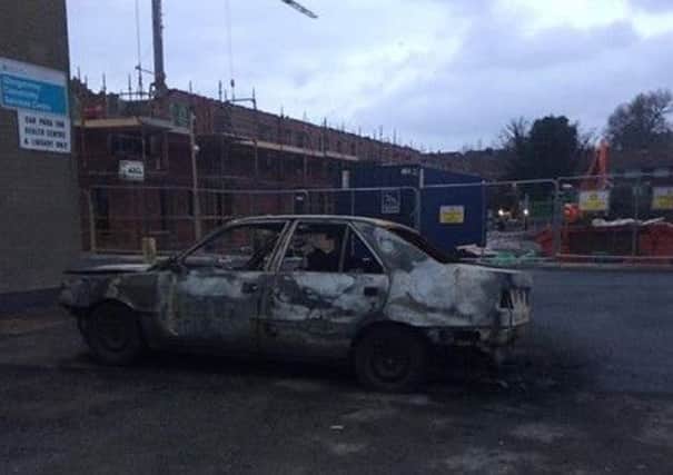 The car pictured in the Carnmoney Road area.