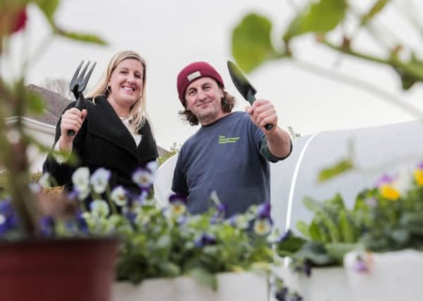 Jenni Barkley, Communications and Corporate Responsibility Manager, Belfast Harbour, and Neville Walker, Conservation Projects Development Officer, The Conservation Volunteers.