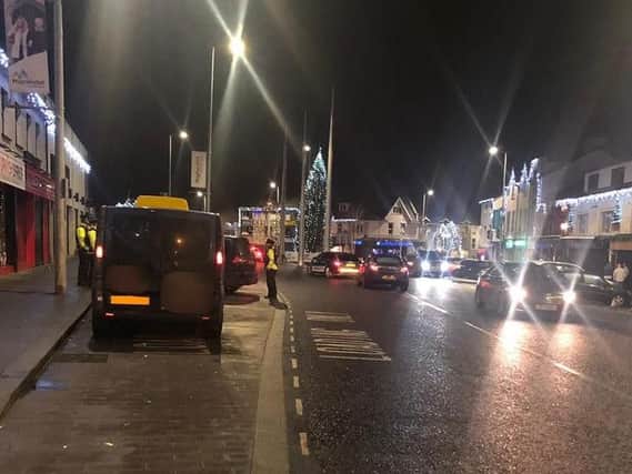 Police on duty in Magherafelt town centre had a busy weekend