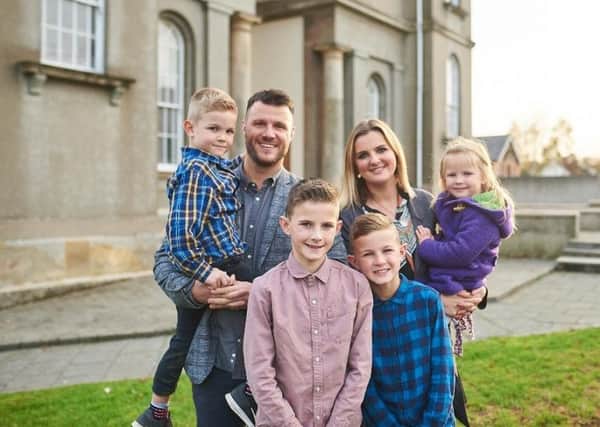 Former Woodlands Presbyterian youth pastor and assistant minister of Abbots Cross Presbyterian Church Rev. Stuart Hawthorne, with his wife Caroline, and children (left to right) Eli, Caleb, Joel and Mollie.