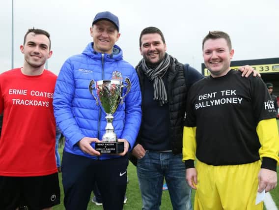 The annual charity football match has been jointly organised by Gary Dunlop (right) and Nikki Coates (left) in recent years.