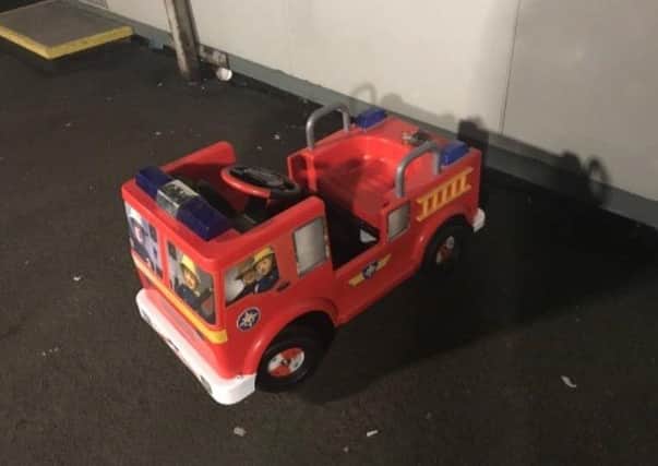 Police are appealing to trace the owner of the fire engine.