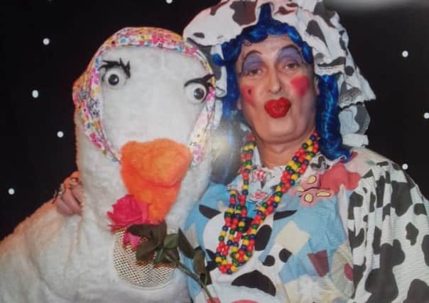 Eddie Drury has played a Dame in pantomimes for the past 20 years