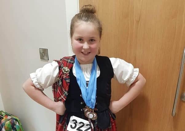 Felicity McKeown with the medals she won at her first competition in Kilkeel in November.