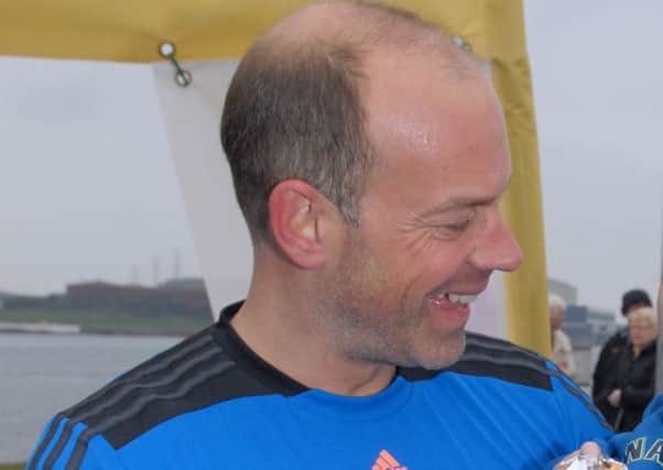 Phil Spencer pictured during a previous visit to Larne.
