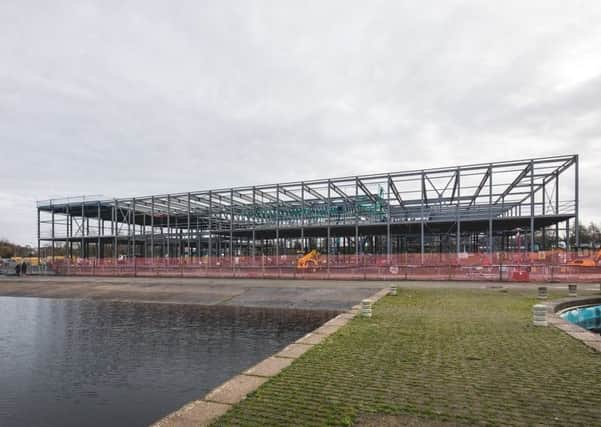 Construction underway at the new leisure centre in Craigavon.