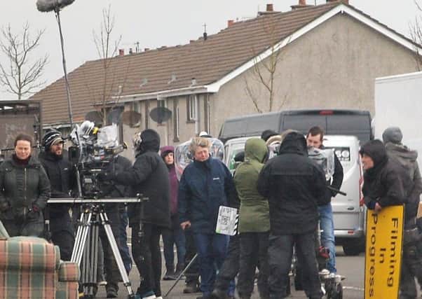 Filming for the BBC show "Line of Duty".