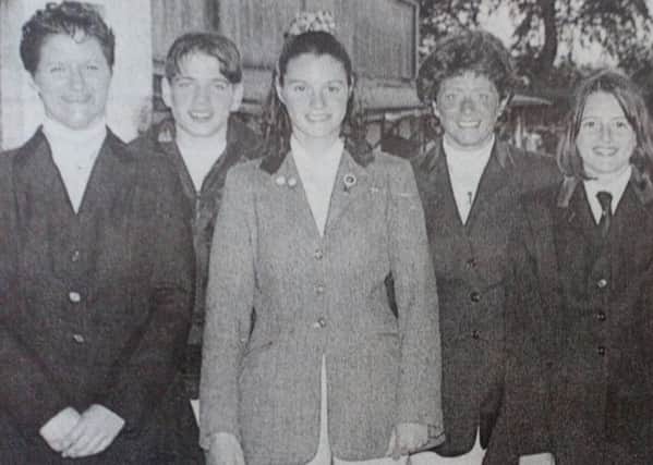 Members of the Beeches Riding Club, Ballyclare, who were successful in the NI Riding Club League events. 1997.